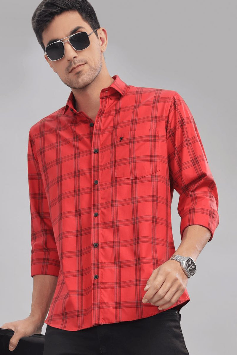 Bright Red Checks - Full-Stain Proof