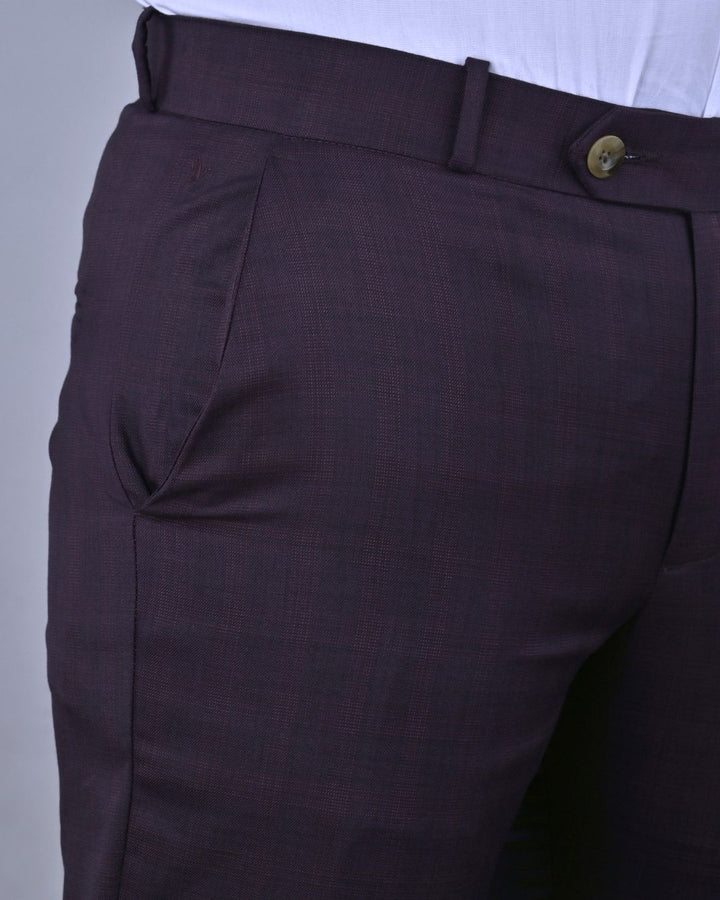 Disco Wine - Wrinkle free Formal Pant