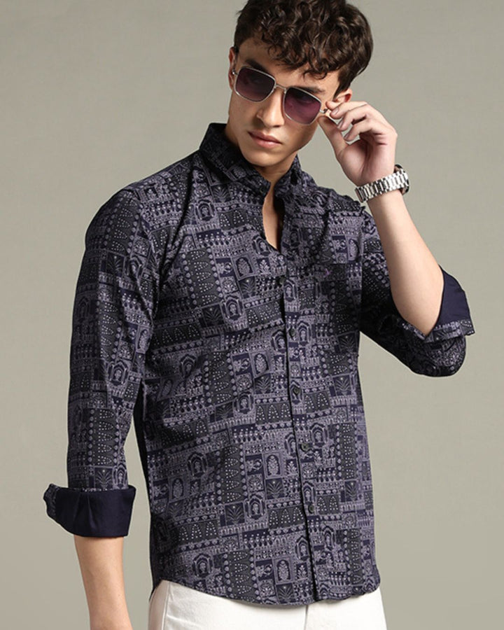 Dark Violet Print - Full - Pride Shirt