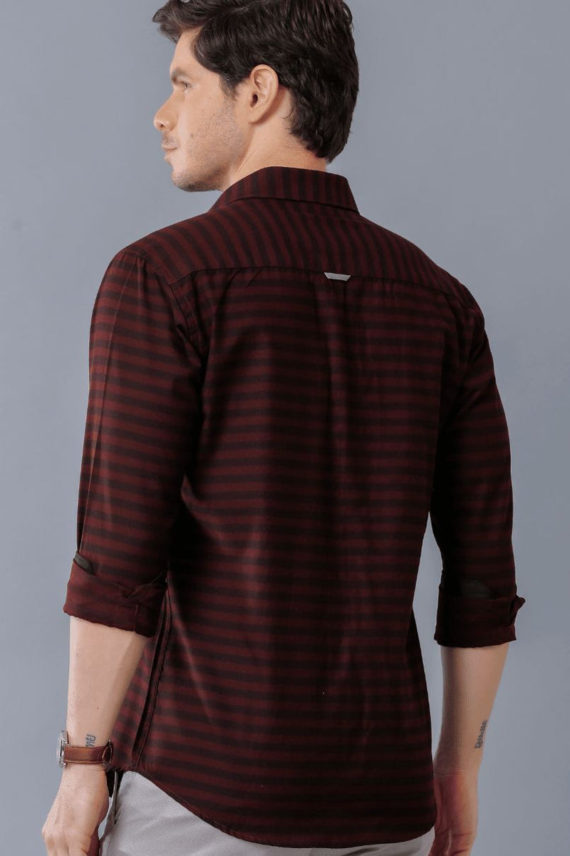 Maroon Stripes - Full-Stain Proof