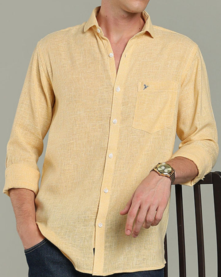 Yellow Grain Print - Full-Stain Proof