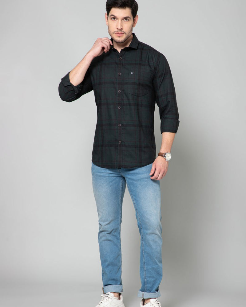 Dark Green Checks - Full-Stain Proof