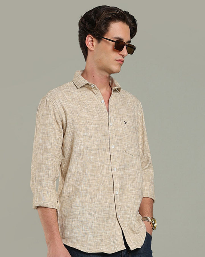 Beige Grain Print - Full-Stain Proof
