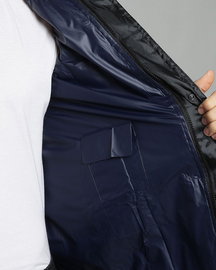 NASA Black with Blue - Rain Jacket with Pant