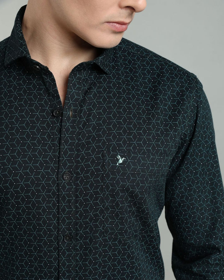 Dark Green Tri Print -Full-Stain Proof