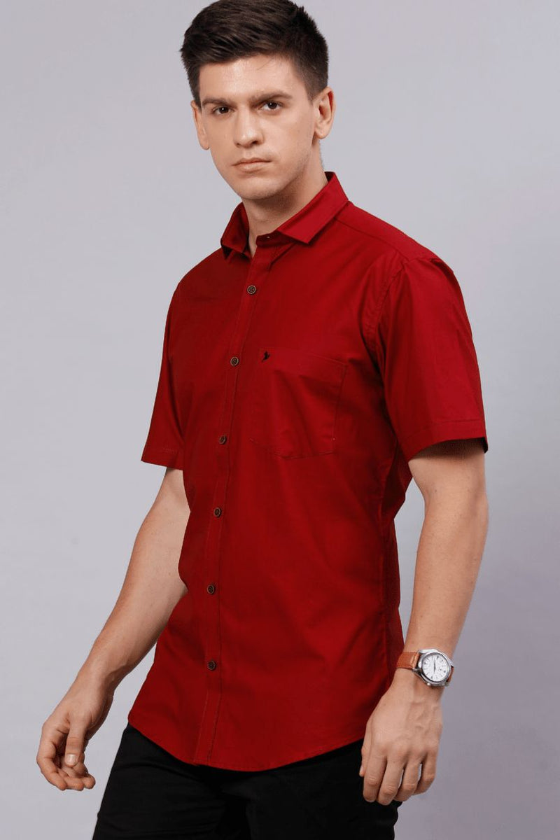 Cherry Red Solid - Half Sleeve - Stain Proof