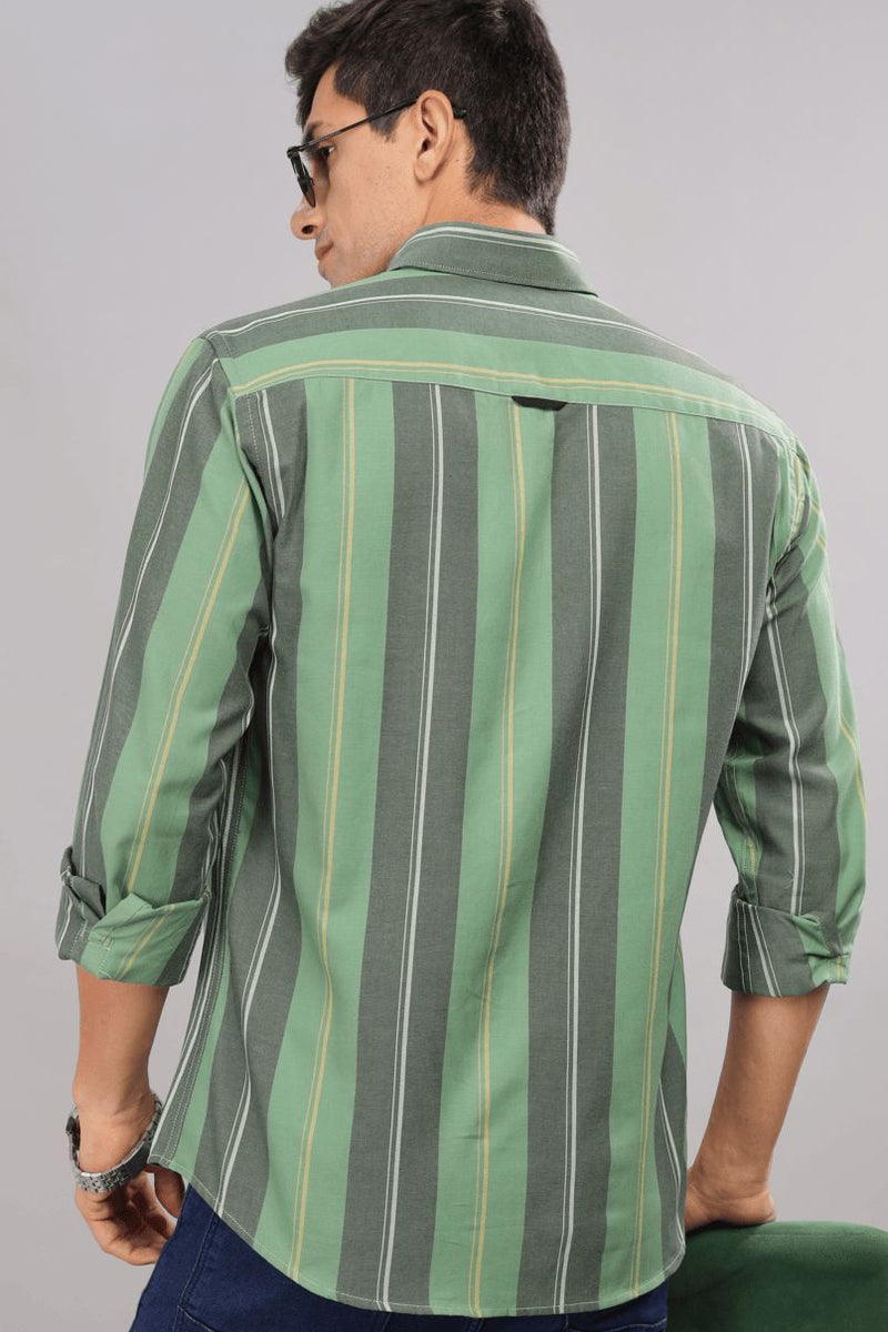 Multi Green Stripes - Full-Stain Proof