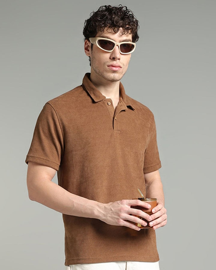 Caramel Brown - Polo Tshirt