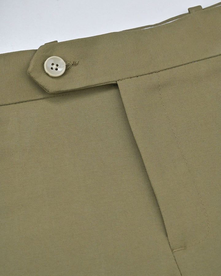 Khaki Green - Wrinkle free Formal Pant