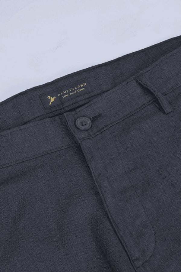 Grey Linen - 2 way stretch - COTTON PANT