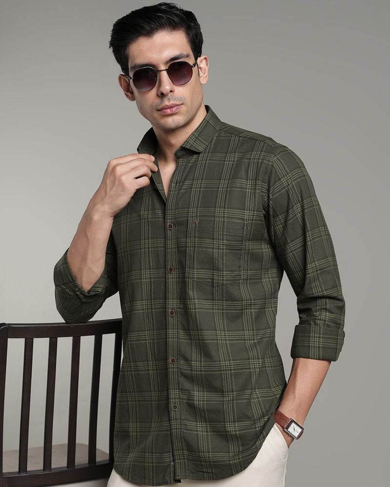 Jungle Green Multi Line Checks - Full-Stain Proof