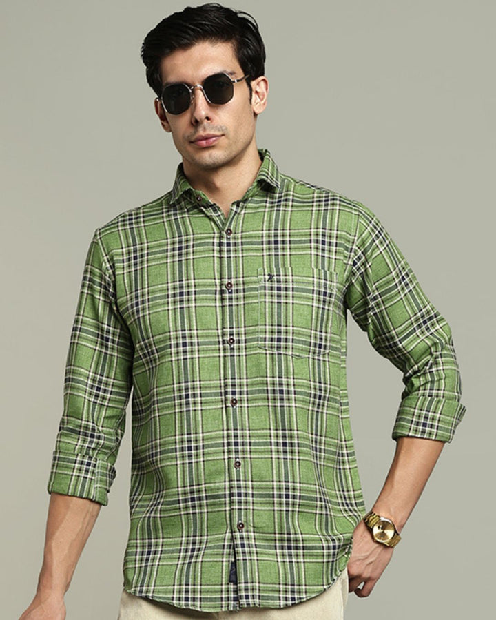 Fern Green Checks -Full-Stain Proof