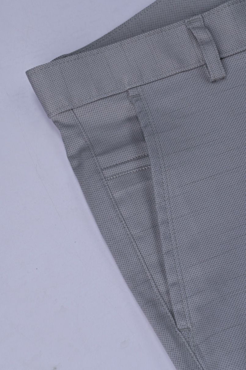 Grey Steel Printed - 2 way stretch - COTTON PANT