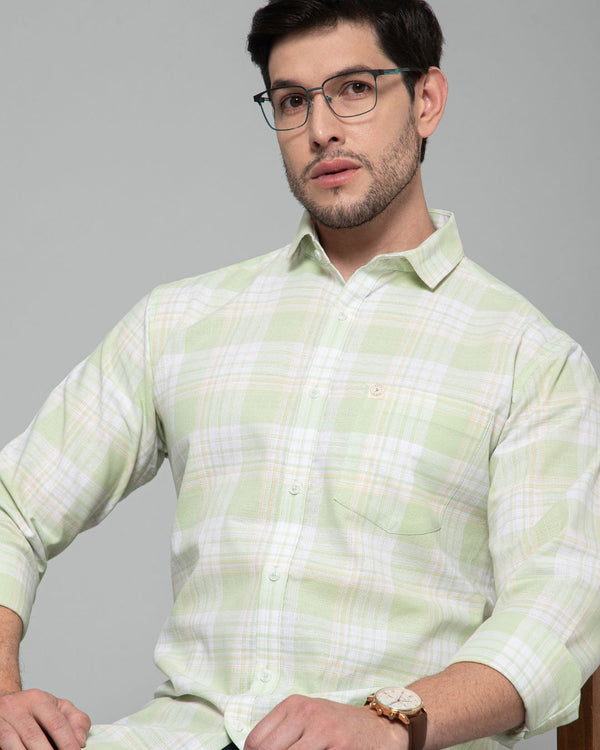 Pastel Green and Yellow Checks - Full-Stain Proof