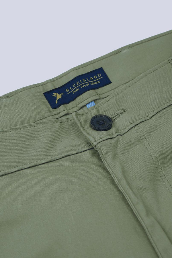 Olive Green - 2 way stretch - COTTON PANT