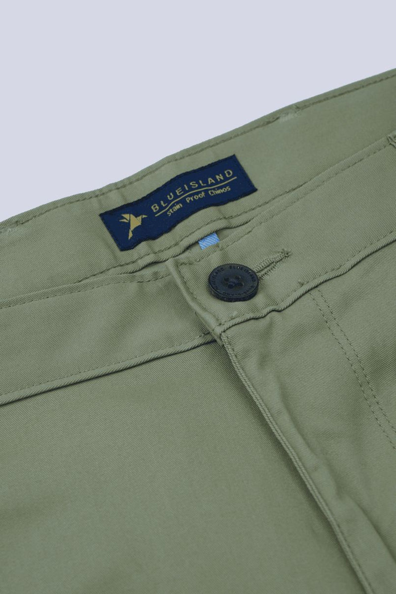 Olive Green - 2 way stretch - COTTON PANT