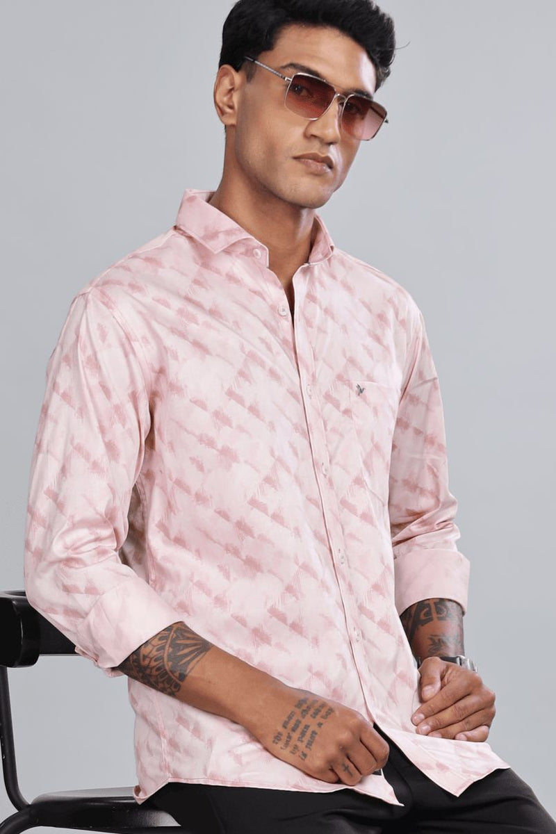 Soft Pink Blush Print -Full-Stain Proof