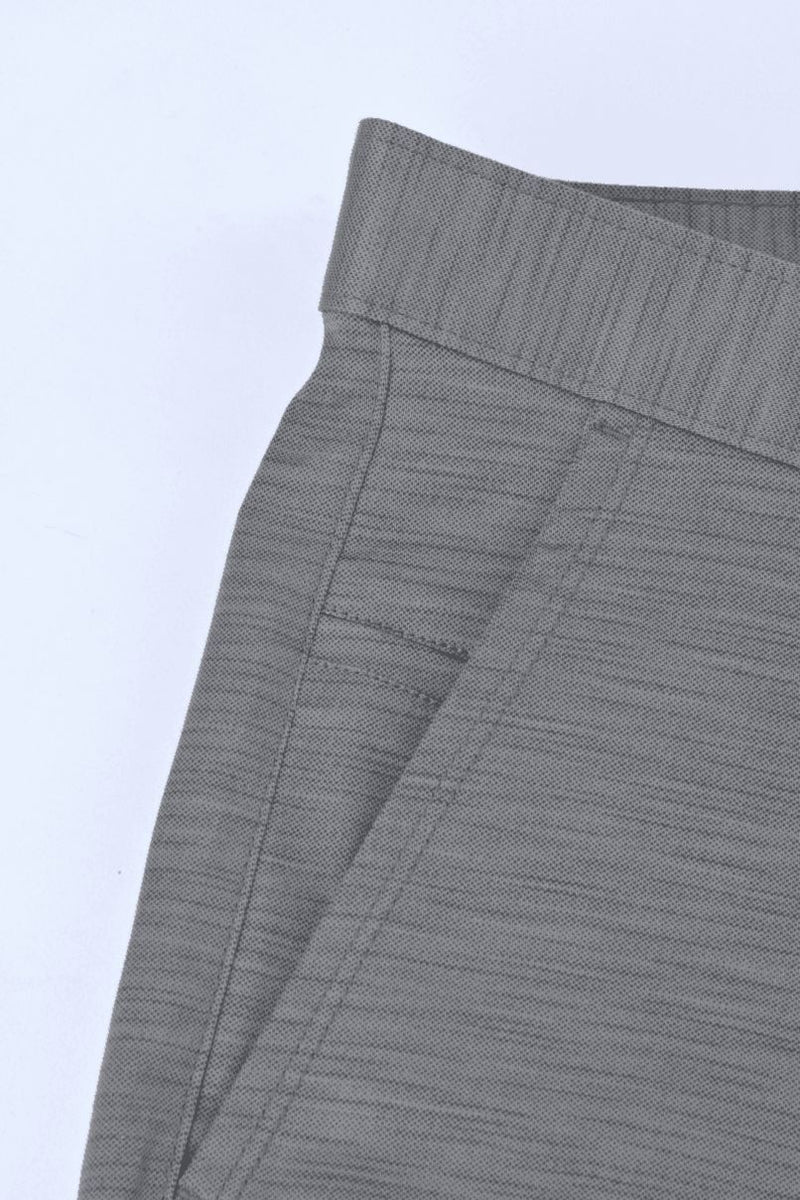 Grey Stripes - 2 way stretch - COTTON PANT