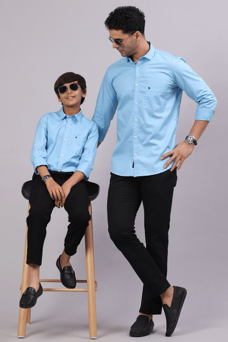 FATHER & SON - Sky Blue Solid