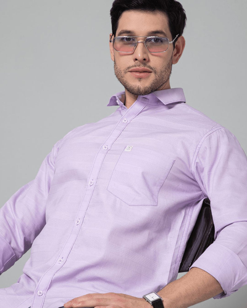 Mild Lavender Stripes - Full-Stain Proof
