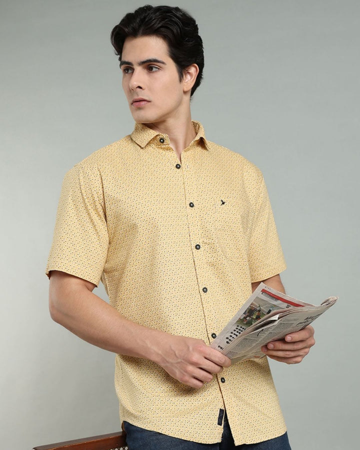 Yellow Print -Half-Stain Proof