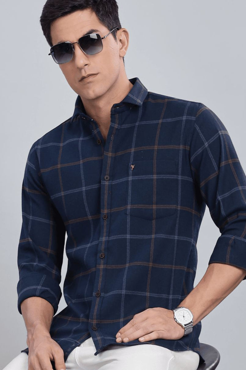 Classic Navy Checks - Full-Stain Proof