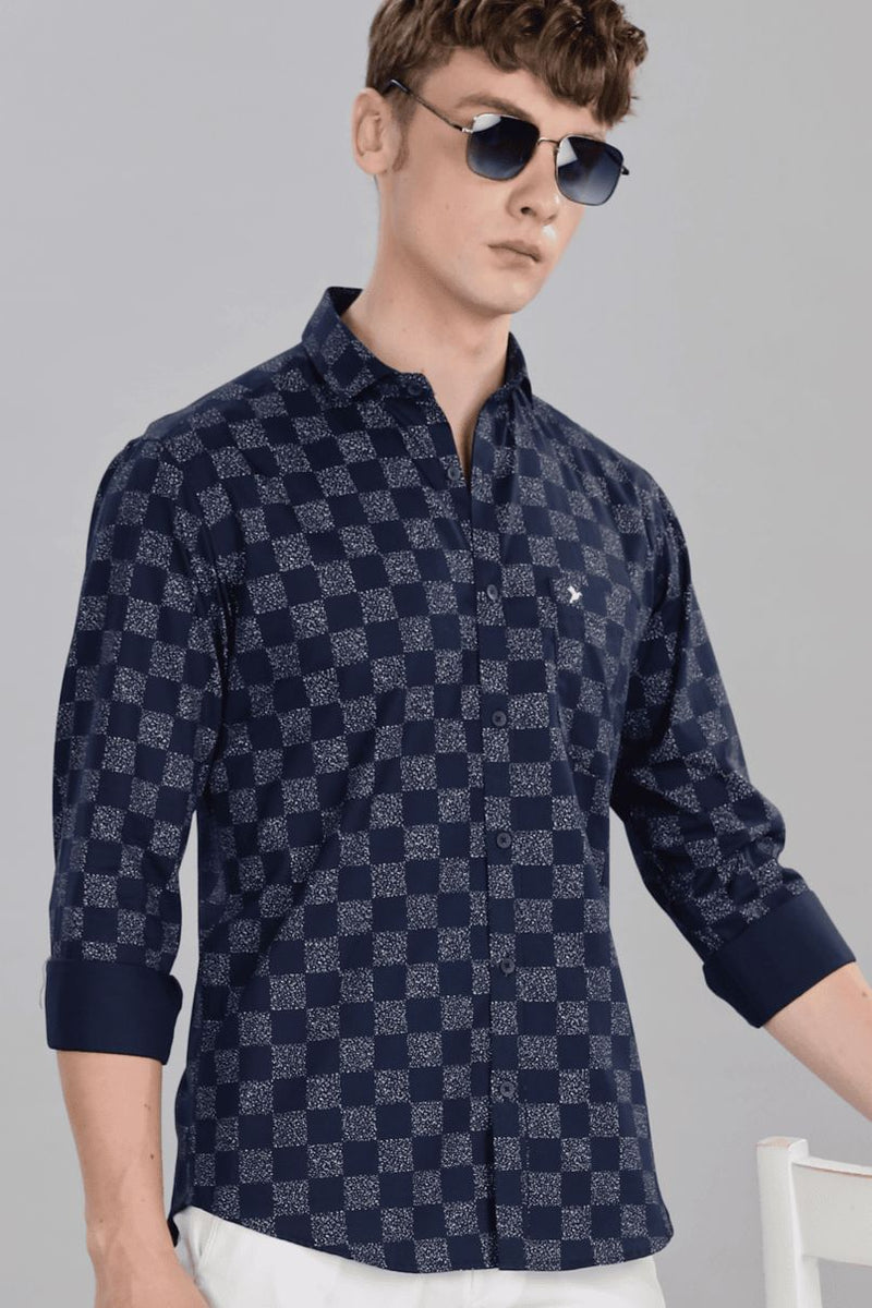 Navy Galaxy Print -Full-Stain Proof