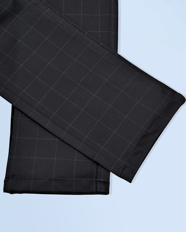 Black Box Checks - 2 way stretch - COTTON PANT