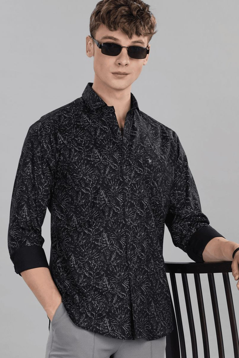 Fossil Black Print -Full-Stain Proof