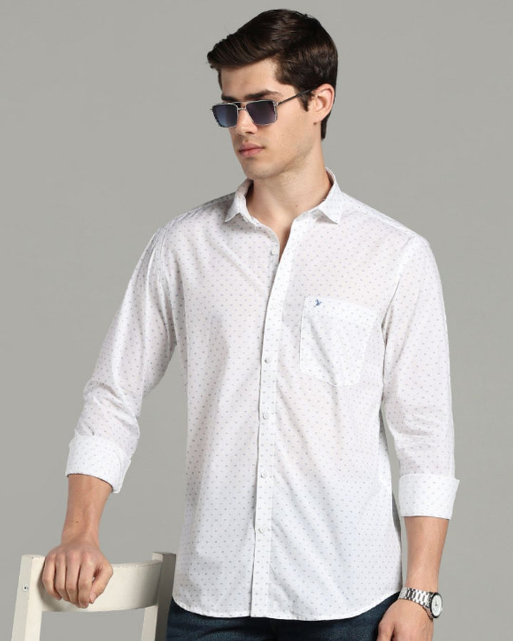 White Diamond Print -Full-Stain Proof