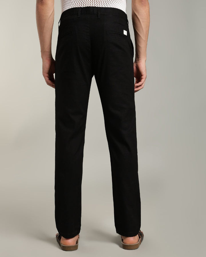 Brute Black - 2 way stretch - COTTON LINEN PANT