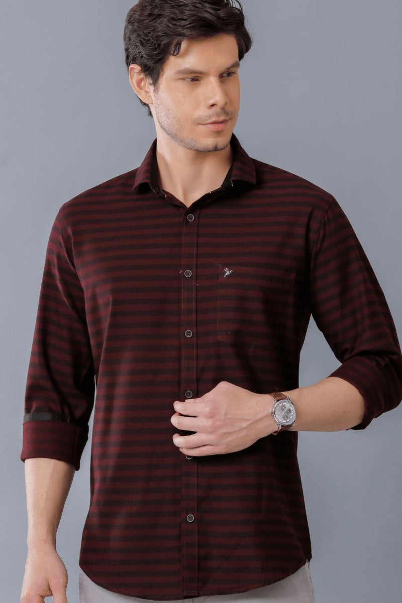 Maroon Stripes - Full-Stain Proof