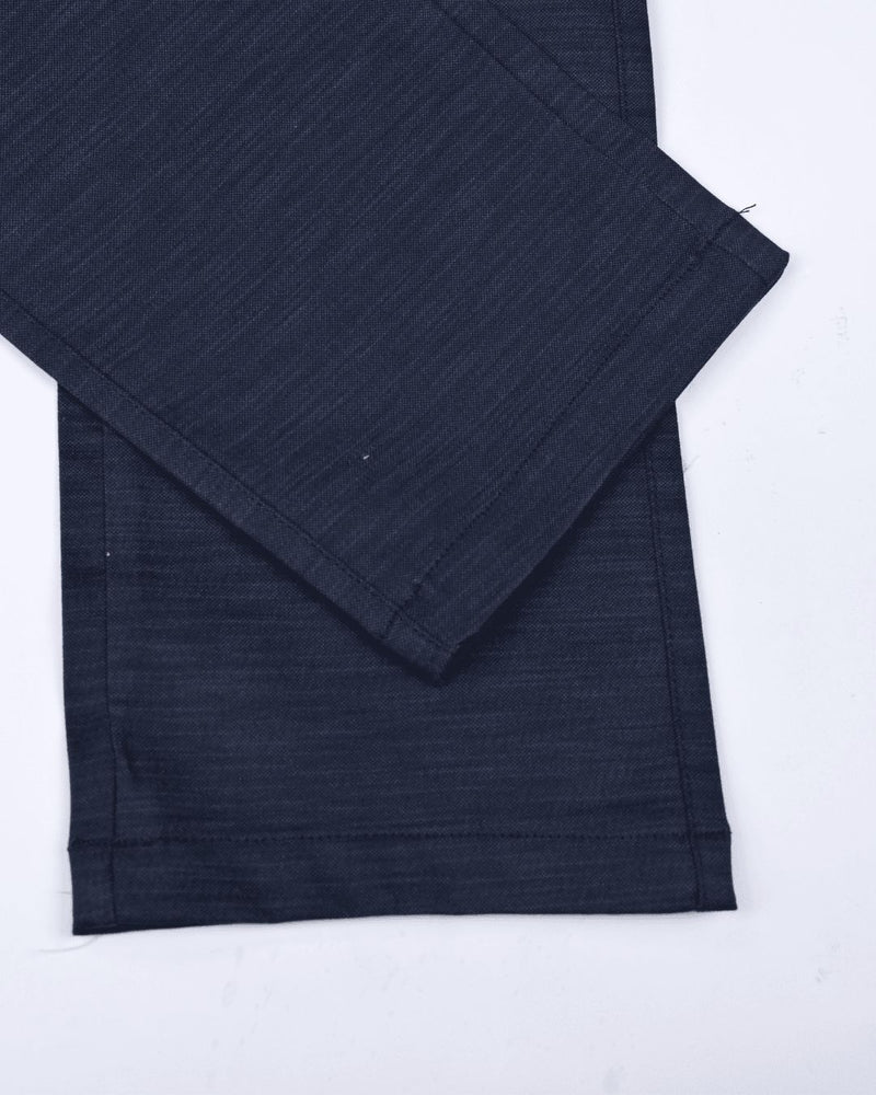 Navy Stripes - 2 way stretch - COTTON PANT