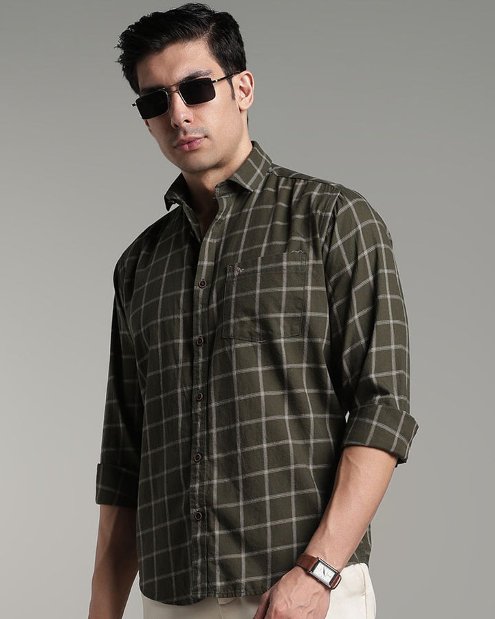 Dark Green Square Checks - Full-Stain Proof
