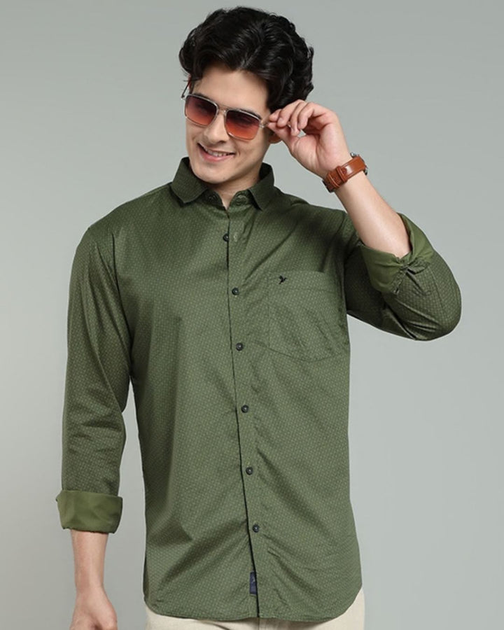 Army Green Print -Full-Stain Proof