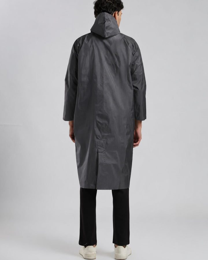 Charcoal Grey - Poncho Rain Jacket (Pant Not Included)
