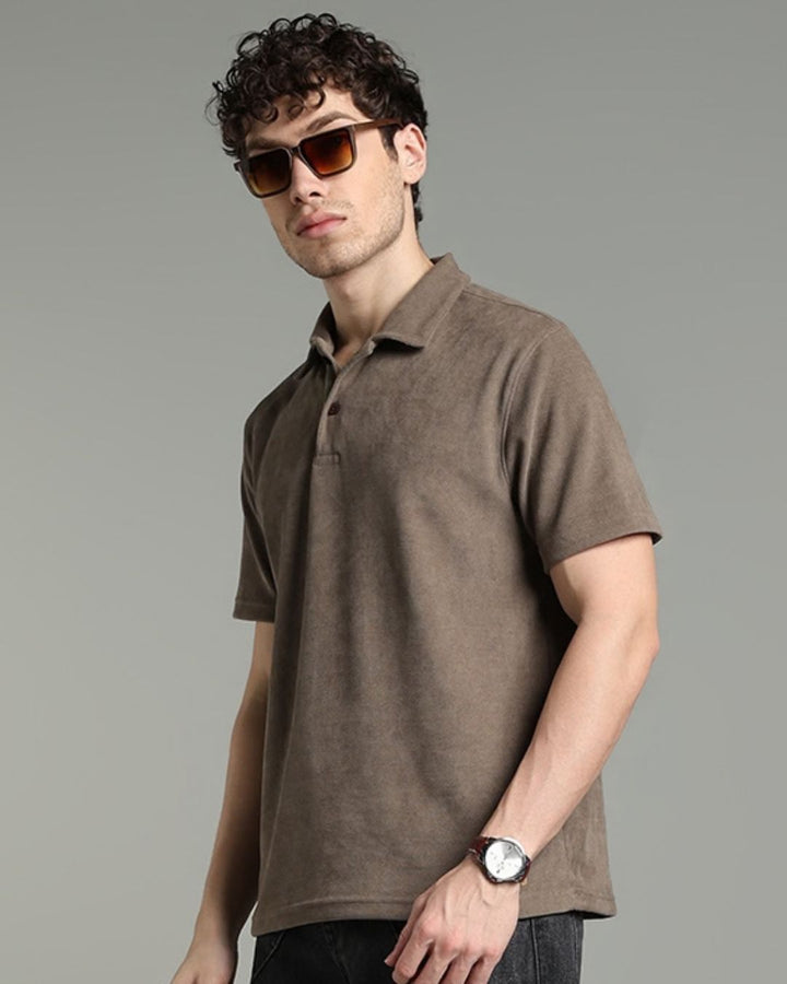 Taupe Brown - Polo Tshirt