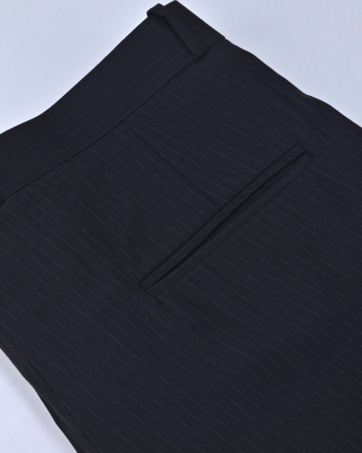 Black Monoline Stripes - Wrinkle free Formal Pant