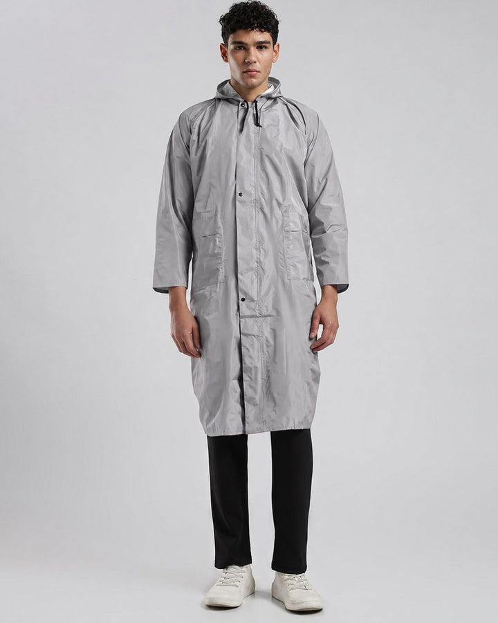 Silver Grey - Poncho Rain Jacket (Pant Not Included)