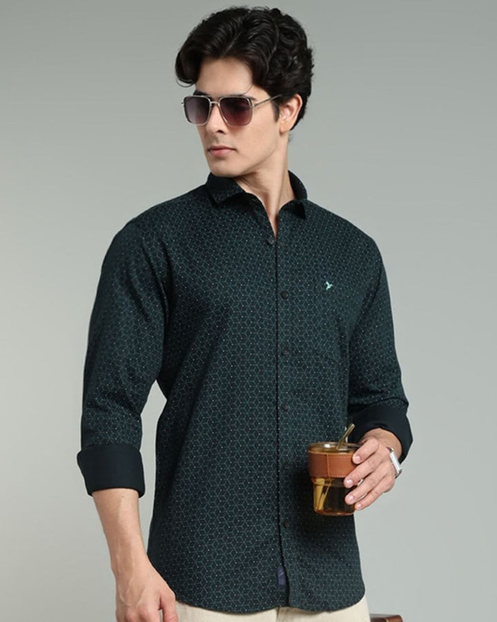 Dark Green Tri Print -Full-Stain Proof