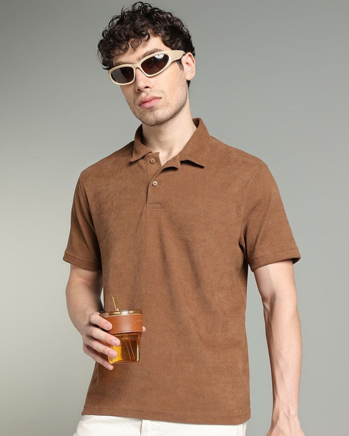 Caramel Brown - Polo Tshirt