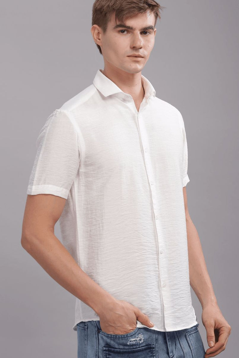 Feather White - Half Sleeve - Airlite Shirt