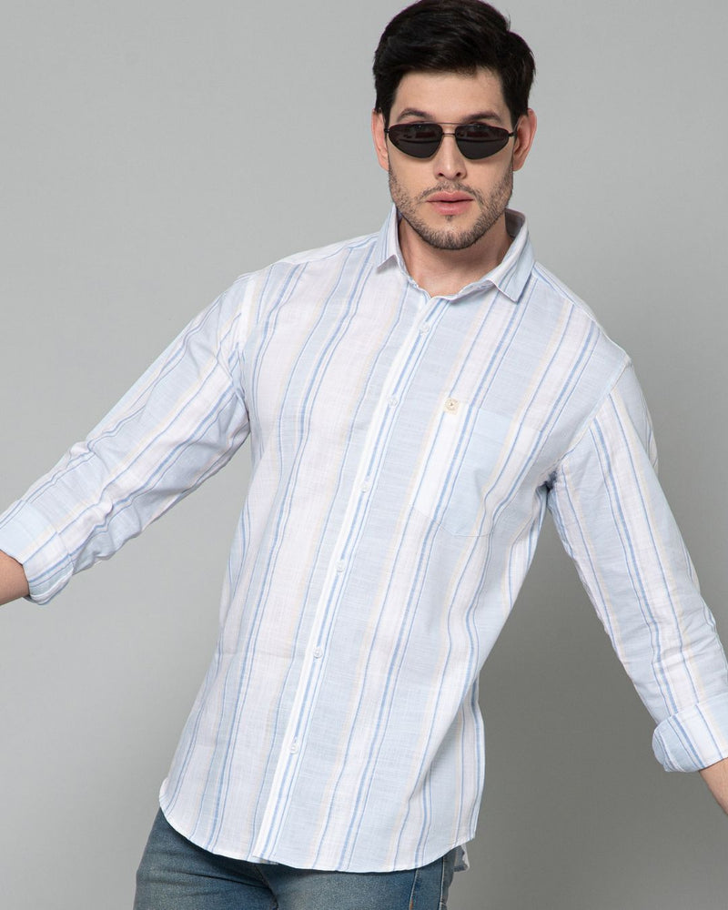 Snow White Multi Stripes - Full-Stain Proof