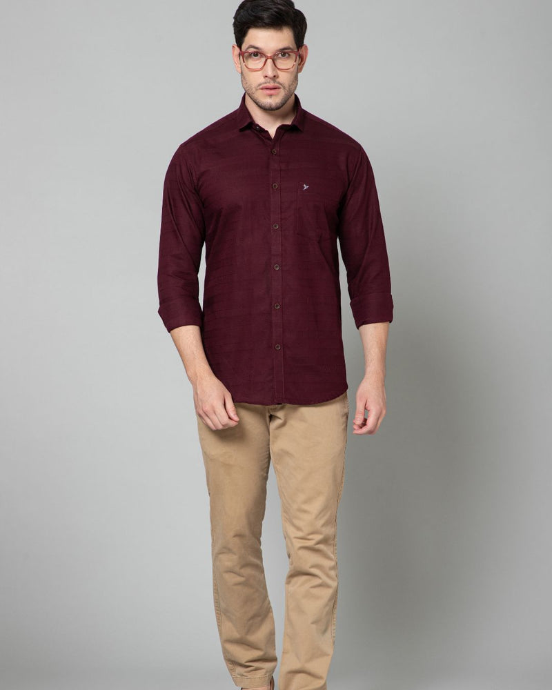 Dark Wine Stripes - Full-Stain Proof