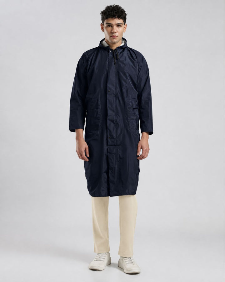 Matte Navy - Poncho Rain Jacket (Pant Not Included)