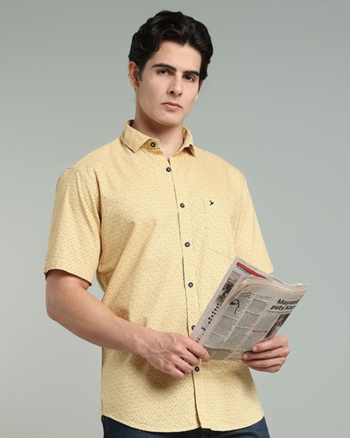 Yellow Print -Half-Stain Proof