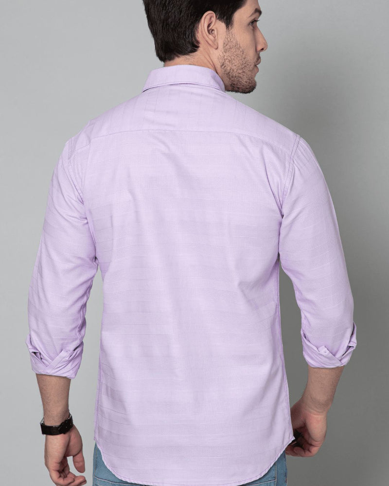 Mild Lavender Stripes - Full-Stain Proof