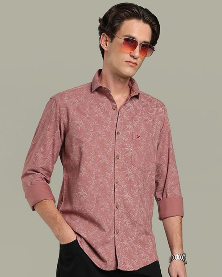 Dusty Rose Grass Print - Full-Stain Proof