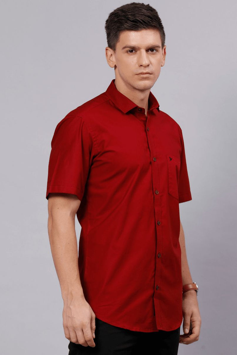 Cherry Red Solid - Half Sleeve - Stain Proof