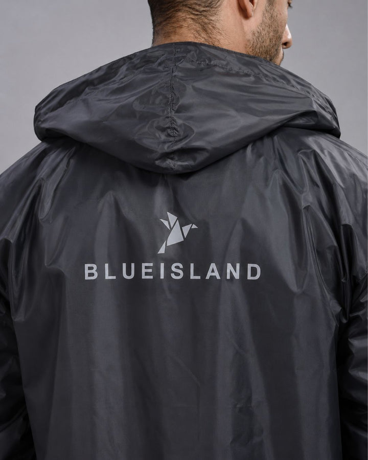 Grey - Rain Jacket with Pant and Mobile Pouch